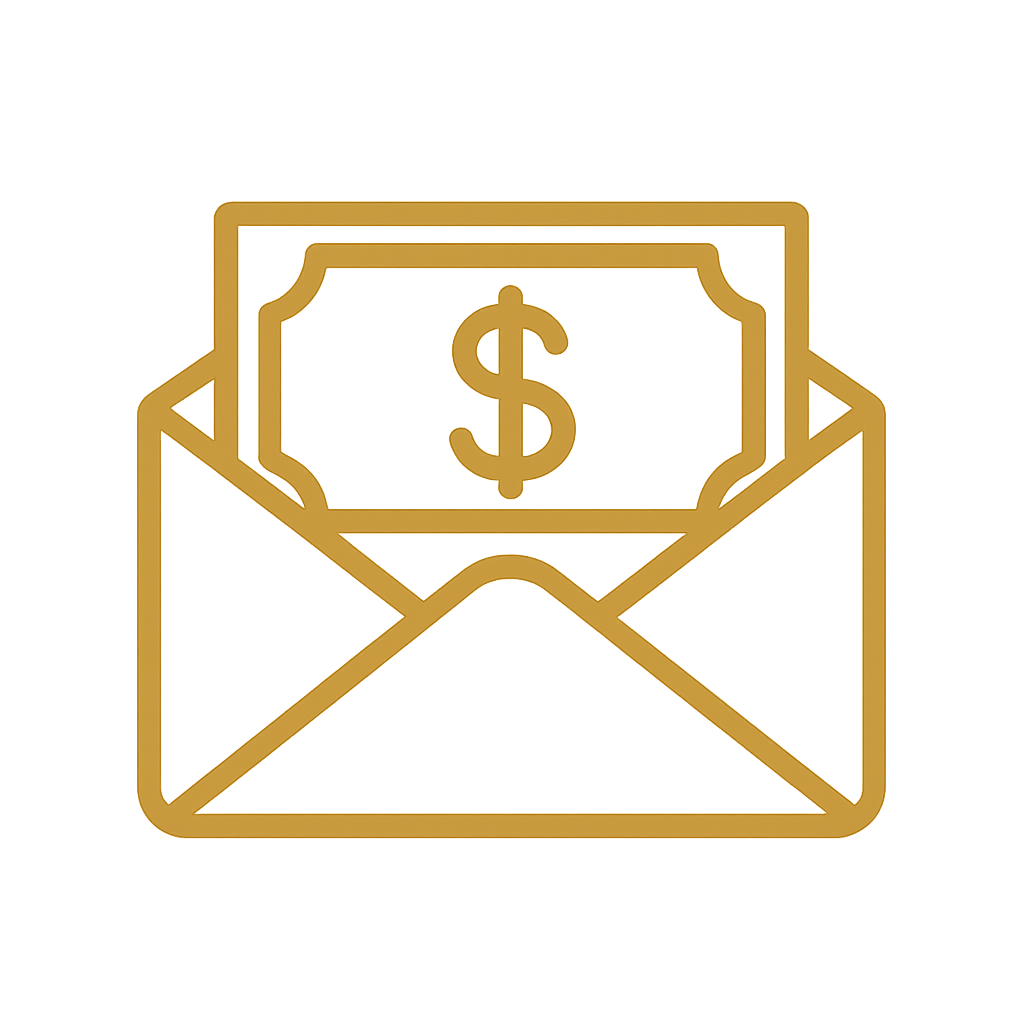 Sobre para regalos en efectivo